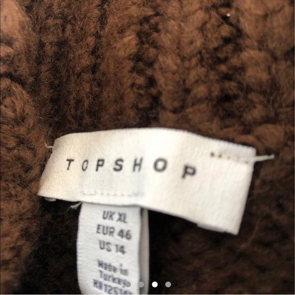 Topshop brown knit sweater - Picture 3 of 3